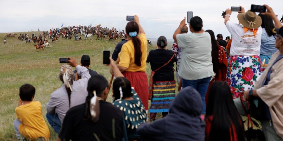 ‘Today I am celebrating the victory of our people’: Native Americans ring in the anniversary of the Battle of Little Bighorn