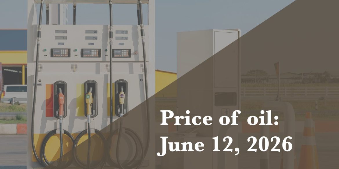 Current price of oil as of June 12, 2026